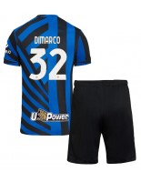 Inter Milan Federico Dimarco #32 Hjemmedraktsett Barn 2024-25 Korte ermer (+ bukser)